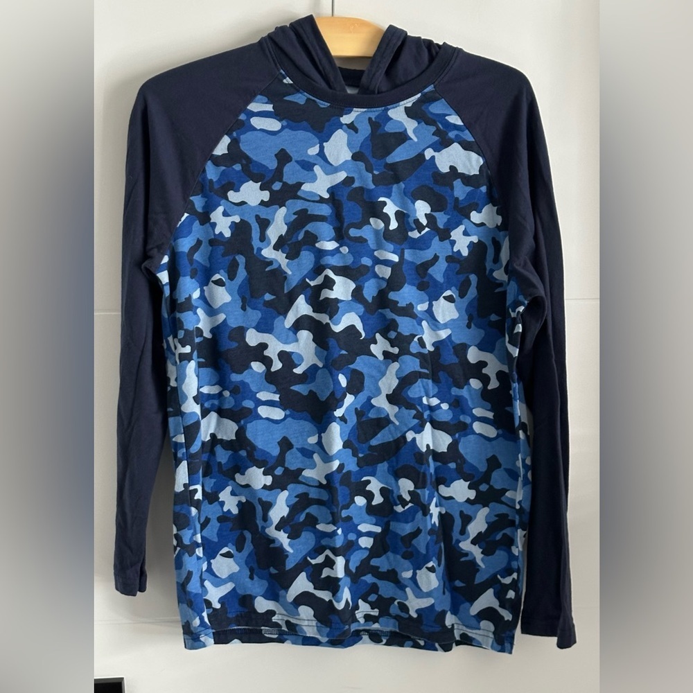 🎁The Children's Place: Boys Hooded Long Sleeve Shirt- Size XL🎁